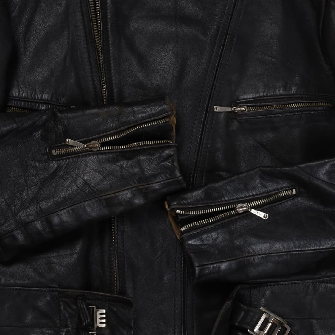 70’s Vintage German Leather Rider Jacket 상품이미지7