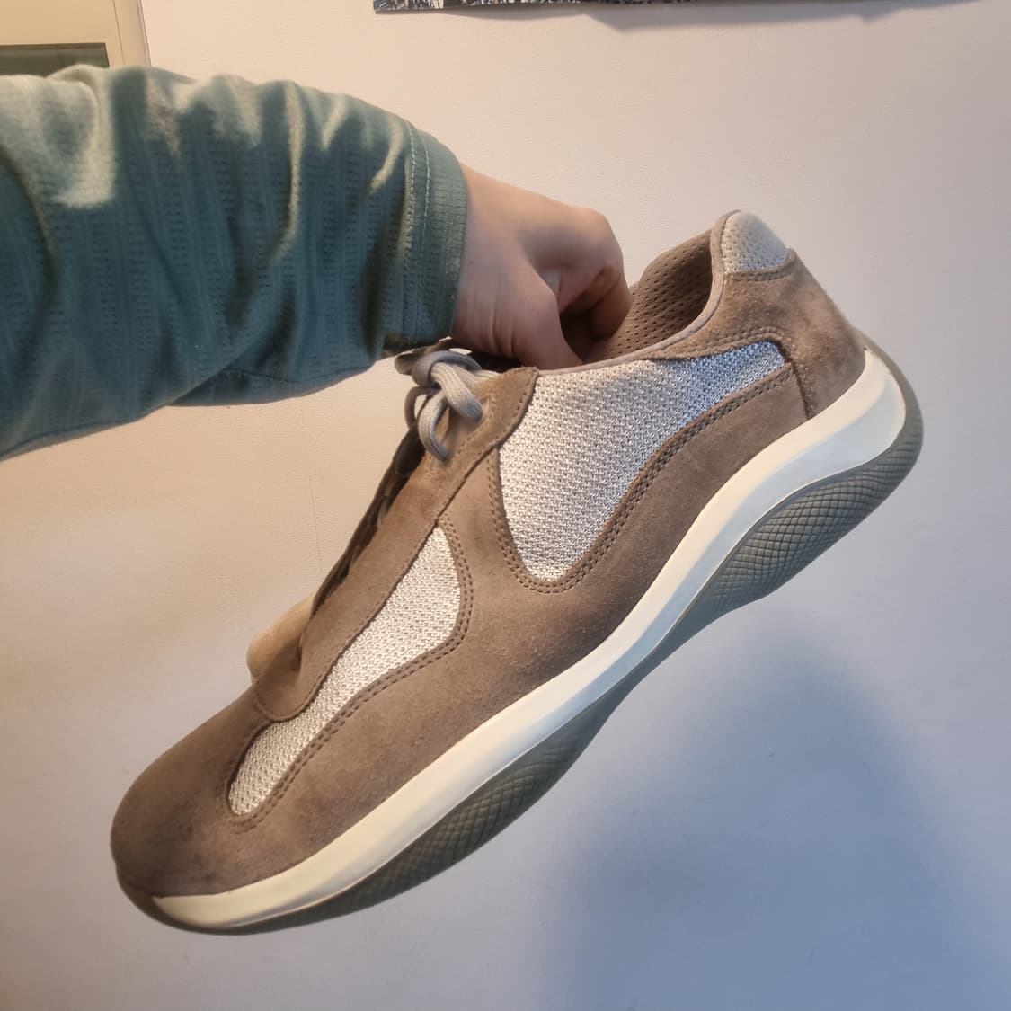 프라다 아메리칸컵 uk 10.5 브라운 베이지 상품이미지6