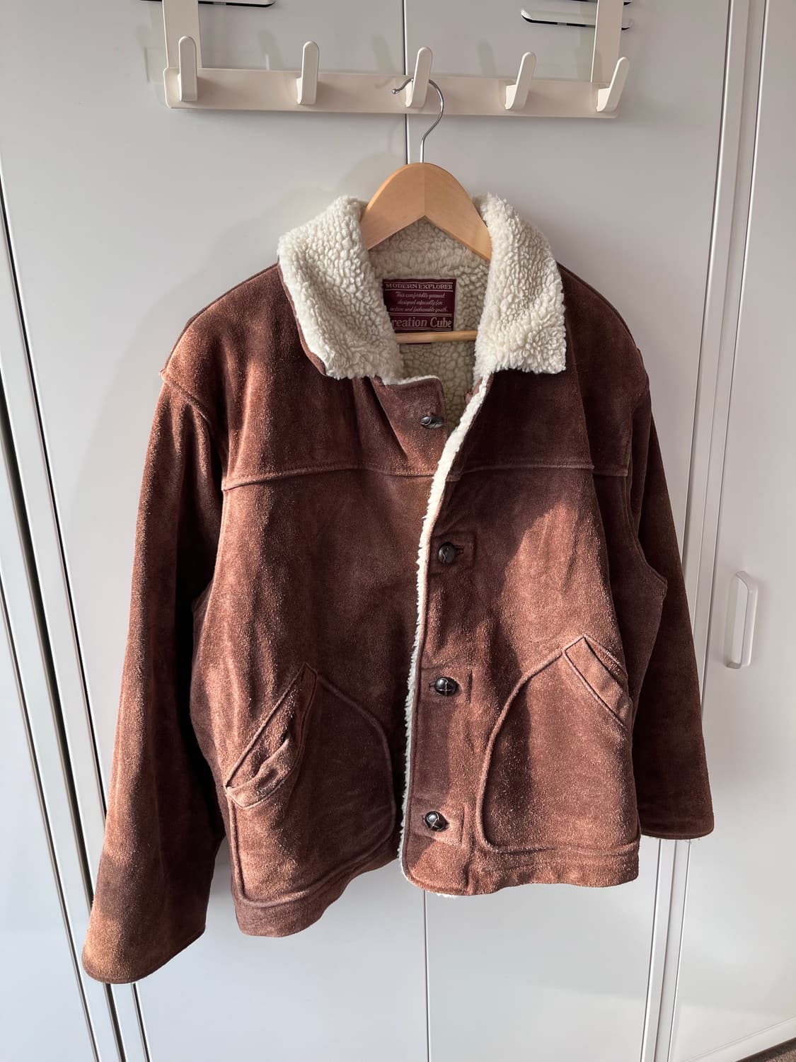 빈티지 리얼 소가죽 스웨이드 무스탕 상품이미지7