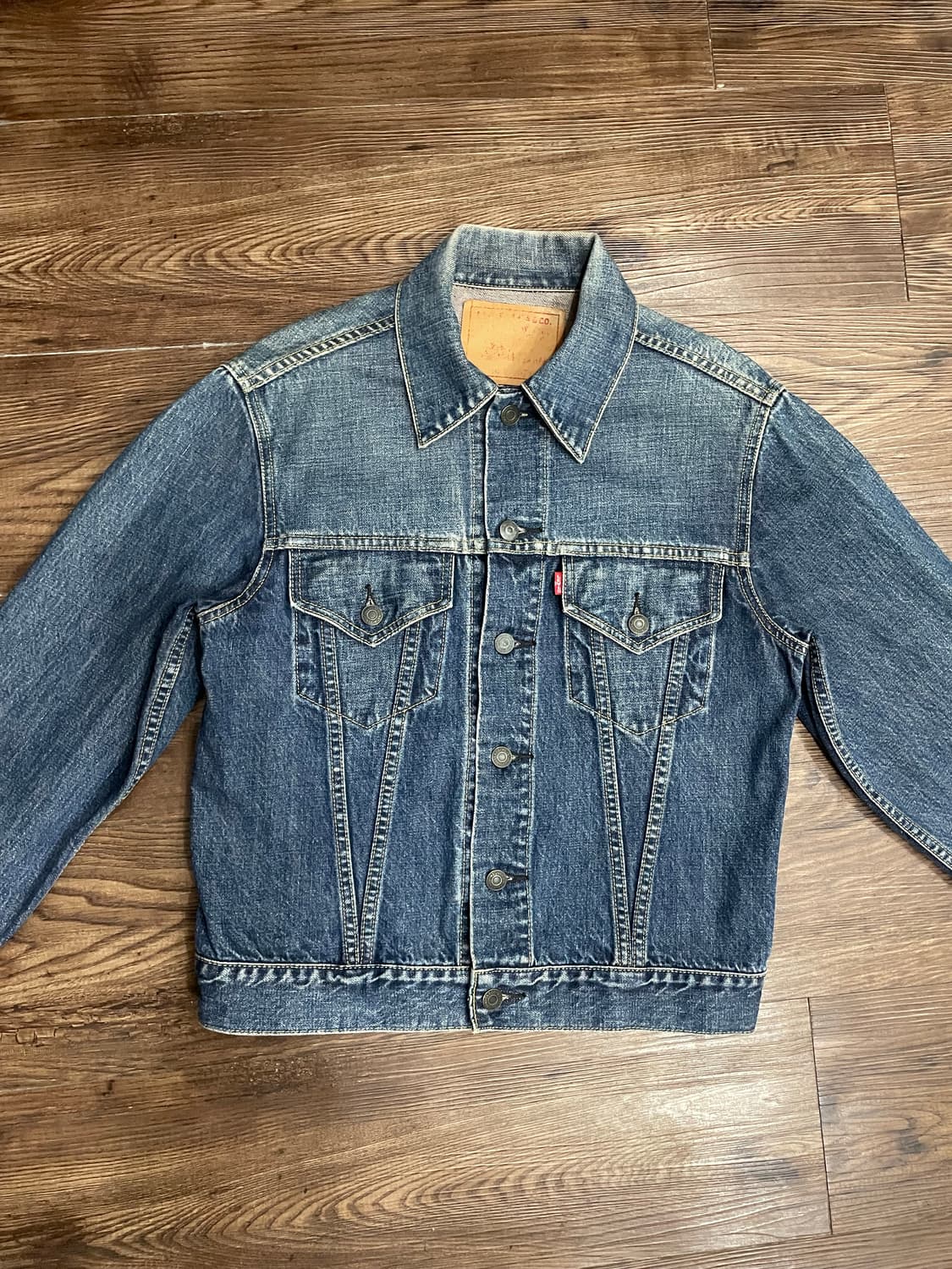 80-90s 리바이스 557 big E 트러커 데님 자켓 38 상품이미지1