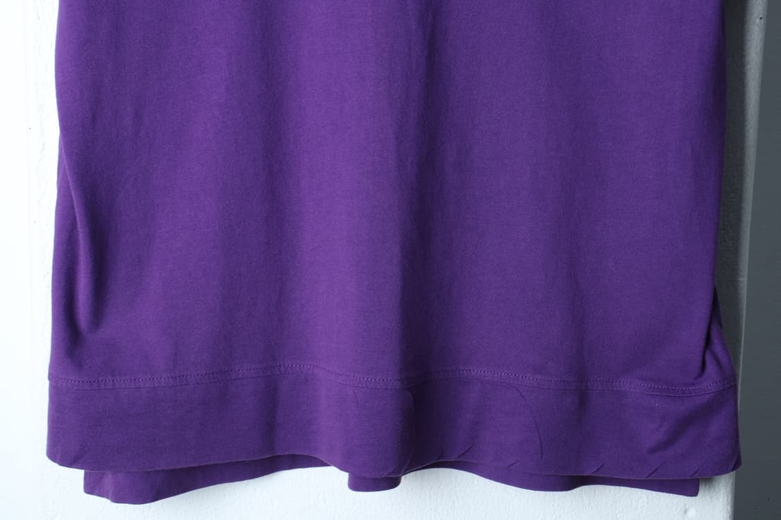 W(L-XL) 쿠즈텡 반팔 티셔츠 퍼플 무지 기본-H33564 상품이미지4