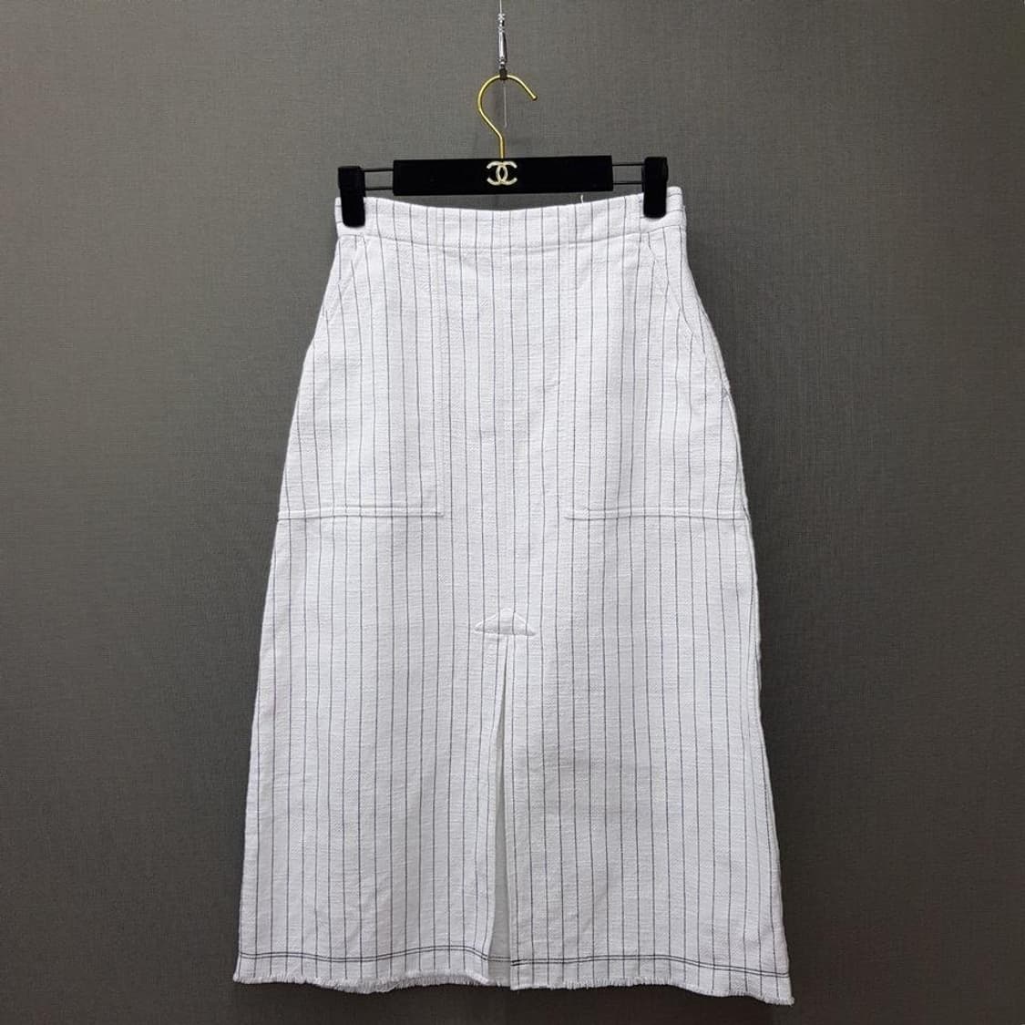 알렉산더왕 핀스트라이프 H라인 스커트 64-84사이즈 상품이미지1