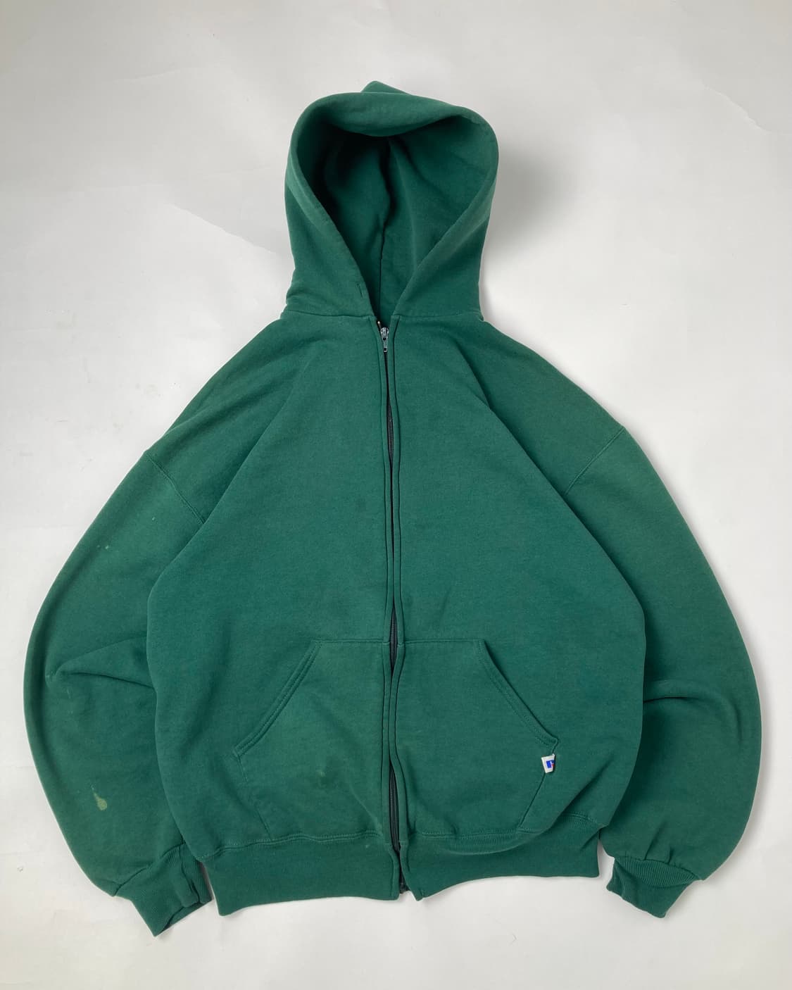 90s Russell Zip Up Hoodie (green) 상품이미지1
