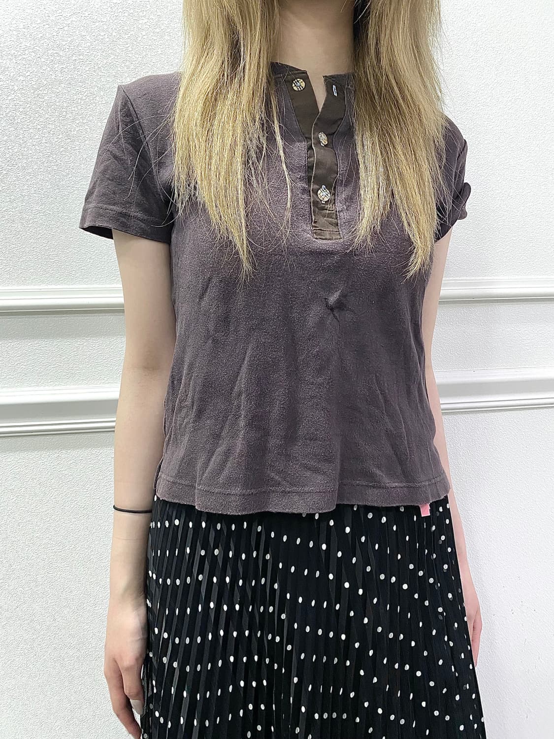 [Burberry]Black Label Logo Print Brown T 상품이미지5
