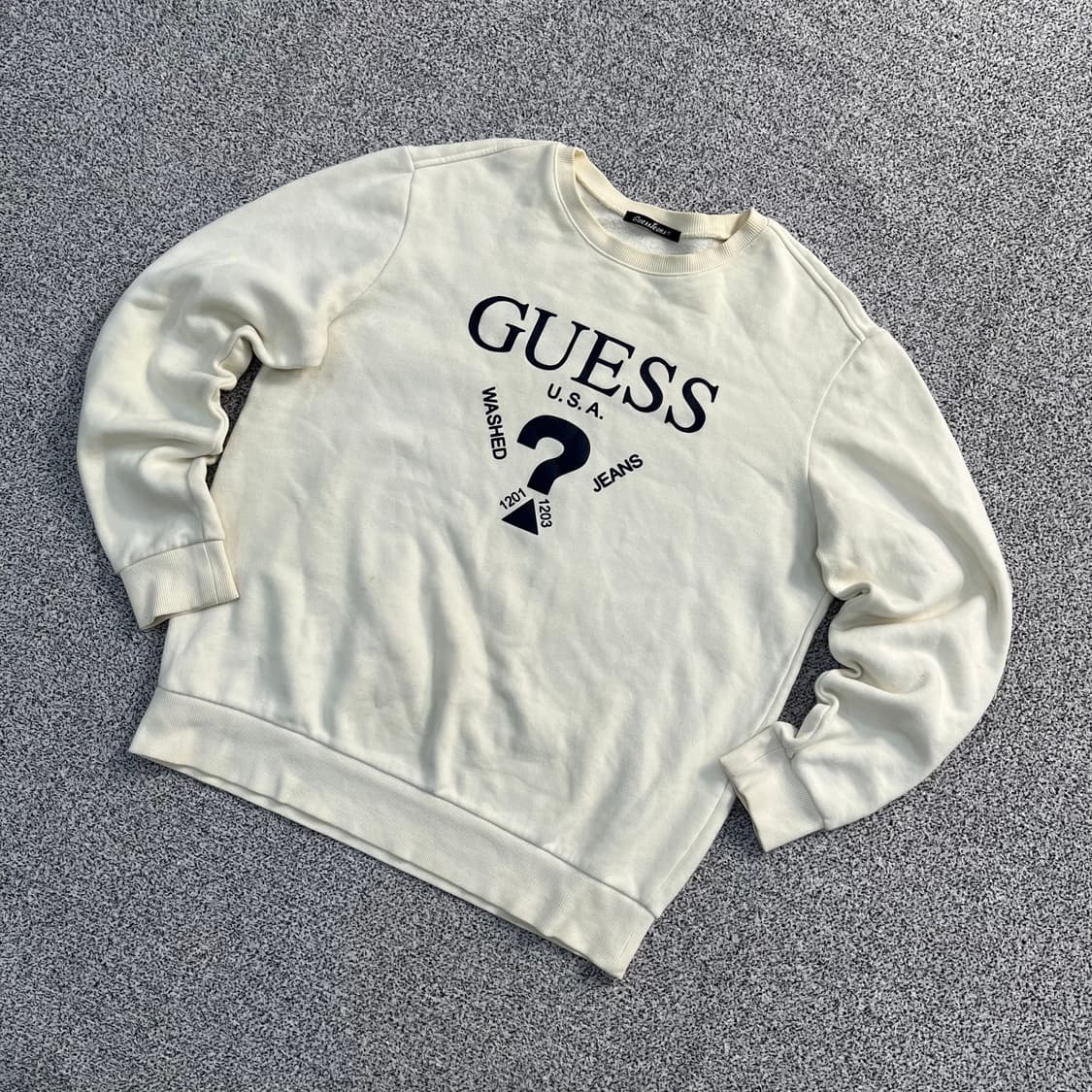 L 게스 빅로고 긴팔 맨투맨 (오염) 0326M 상품이미지1