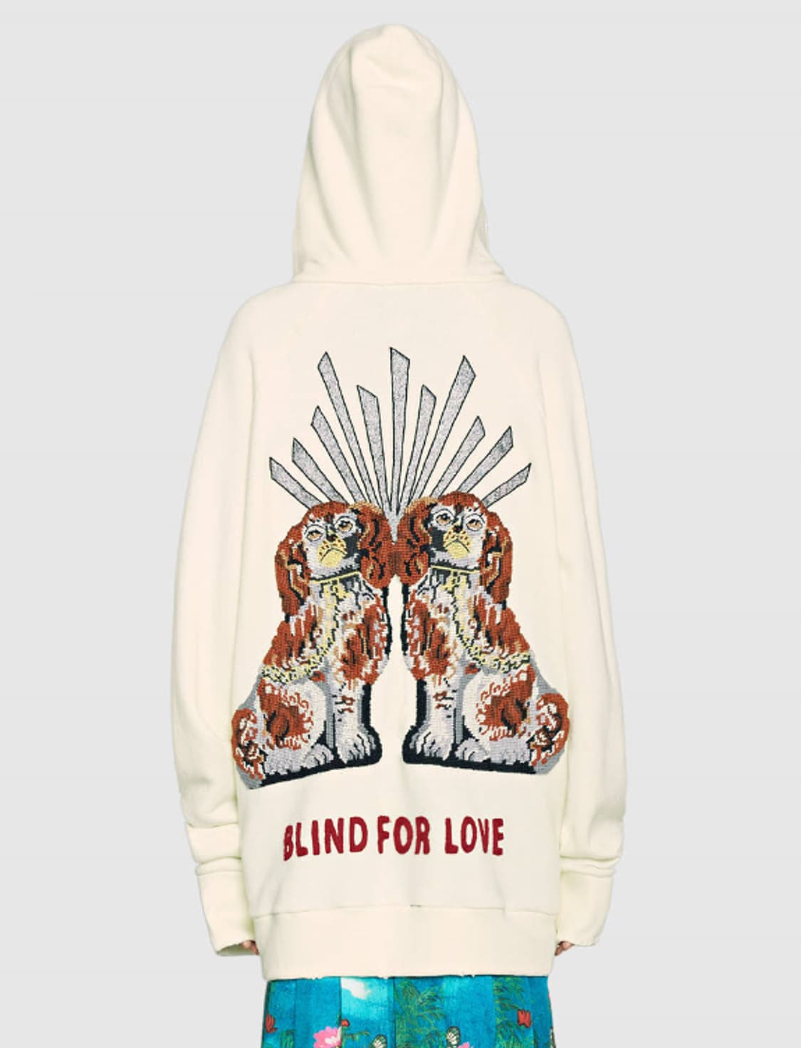 구찌 유니섹스 한정판 블라인드 포 러브 자수 후디 후드 상품이미지1