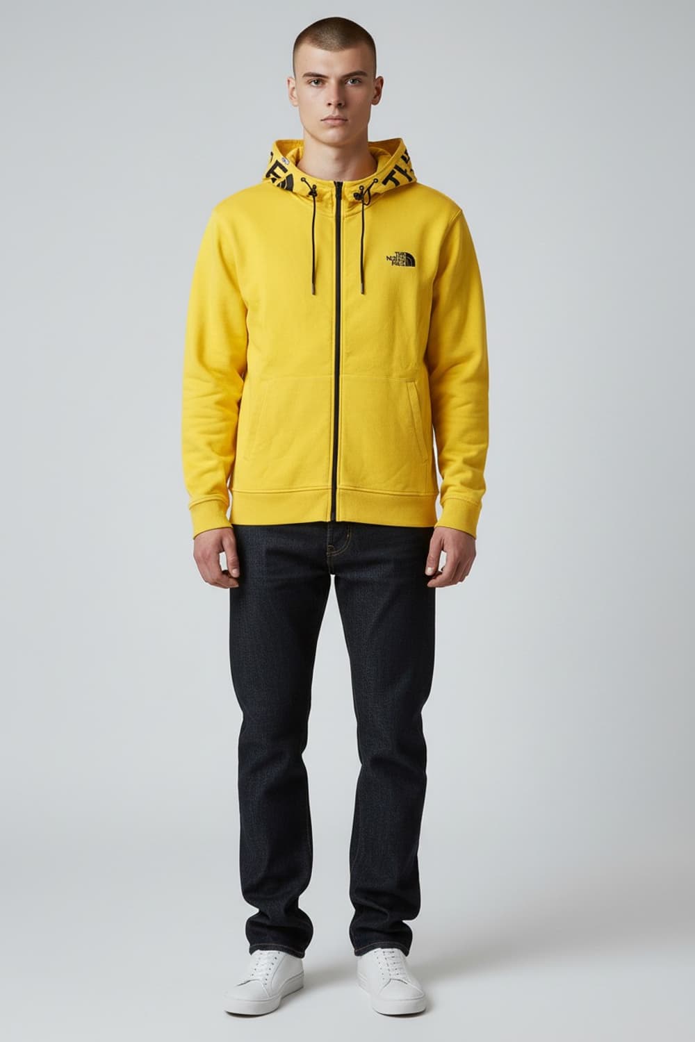 [105] 노스페이스 옐로우 빅 프린팅 후드집업 상품이미지3