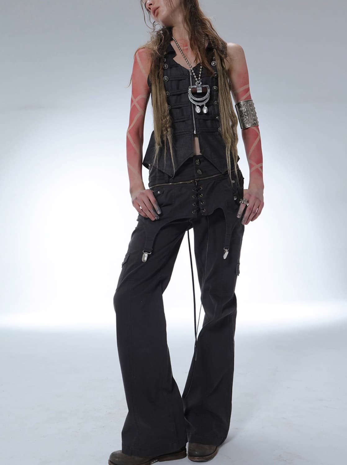 테스트메커니즘 더블펀치 포켓 스커트팬츠 S 상품이미지2