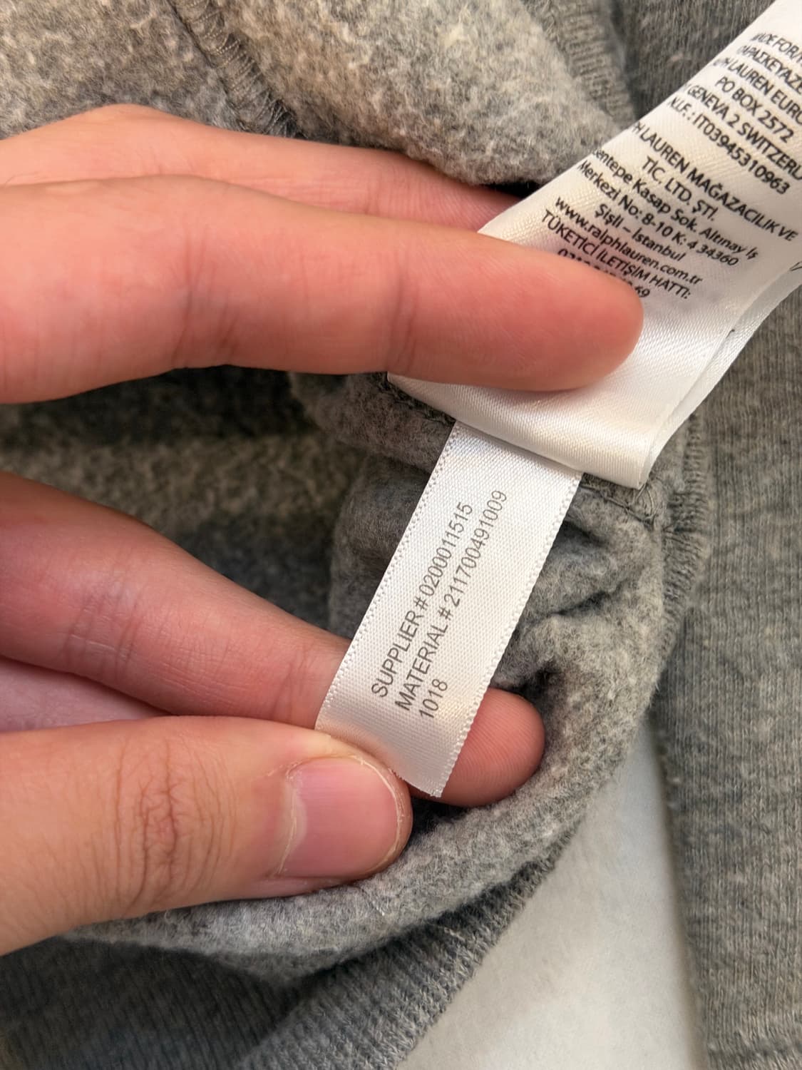 신형) 폴로 랄프로렌 포니로고 후드티 그레이 상품이미지6