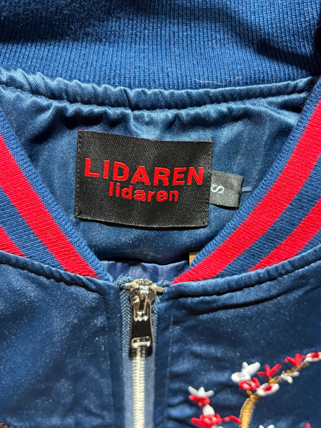 S 패치로고 레드 배색 블루 스카잔 상품이미지7