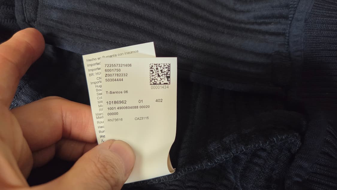 휴고 보스 기하학 니트  블루종 점퍼   상품이미지5