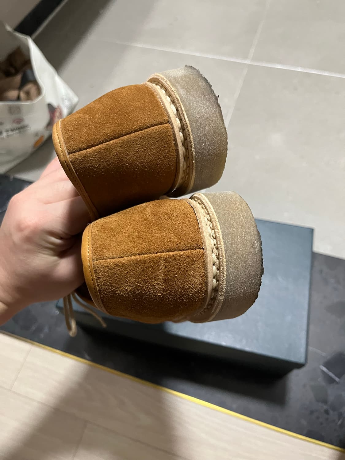 [41.5]파라부트 미카 스웨이드 브라운 위스키 상품이미지4