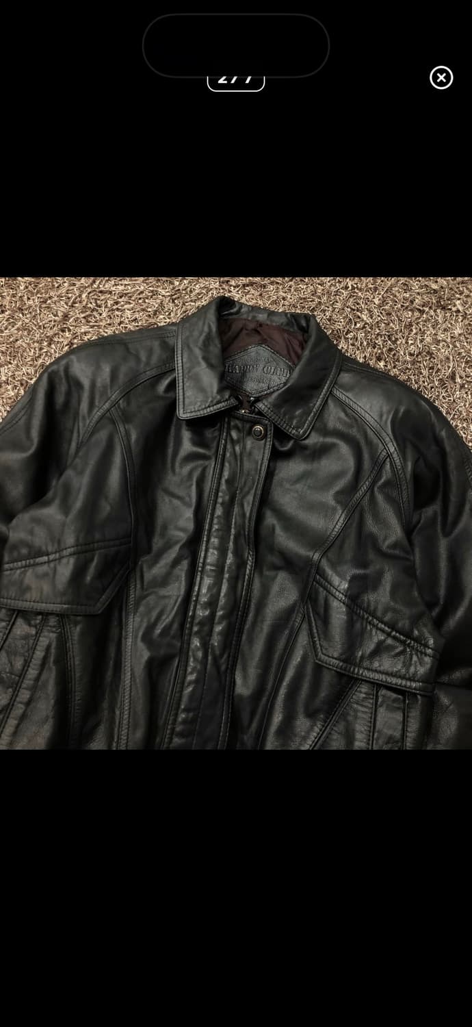 빈티지 양가죽 봄버 레더 가죽 자켓 상품이미지3