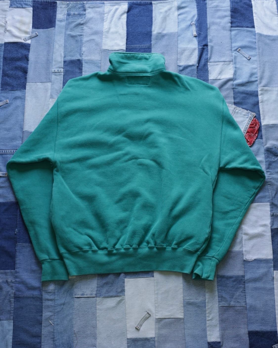 엘엘빈x러셀 90s 1/4 스웻셔츠 틸 Medium 상품이미지6