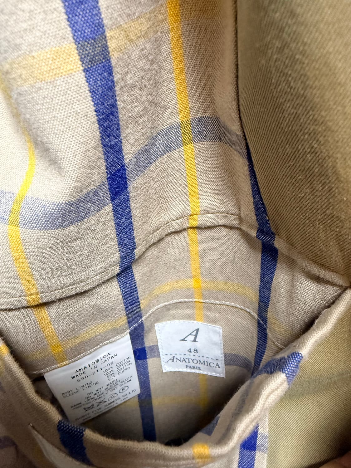 아나토미카 ANATOMICA 싱글 래글런 개버딘 코트 상품이미지7