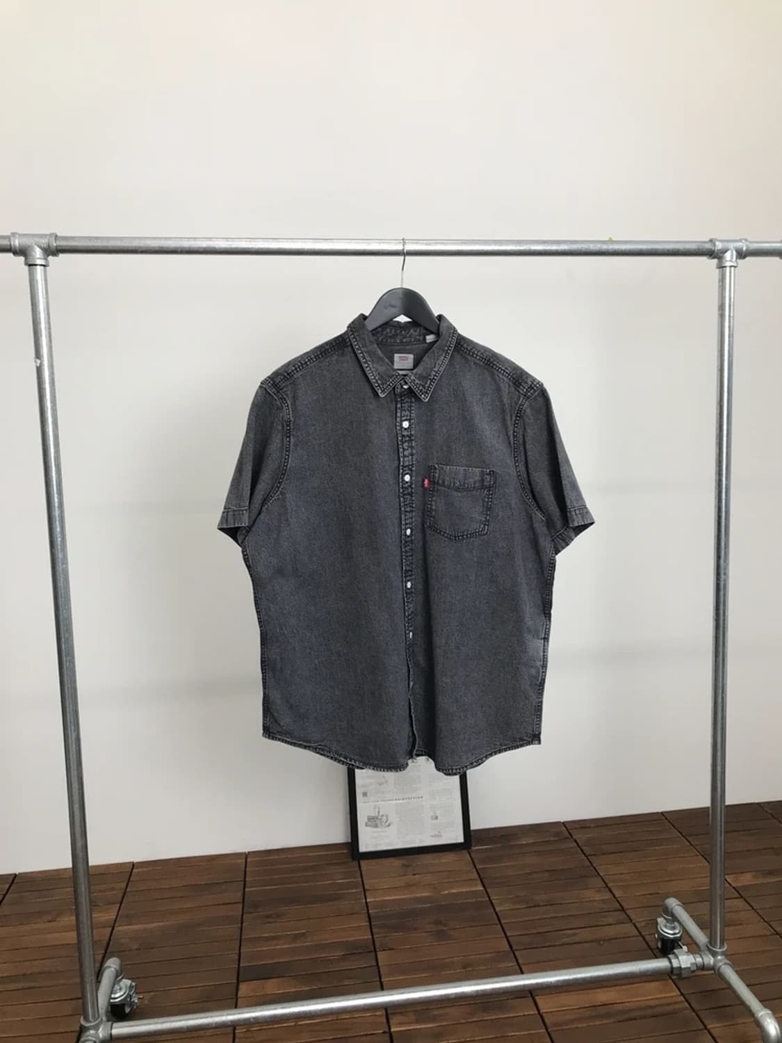 Levi’s Black Denim Short Sleeve Shirt 상품이미지3