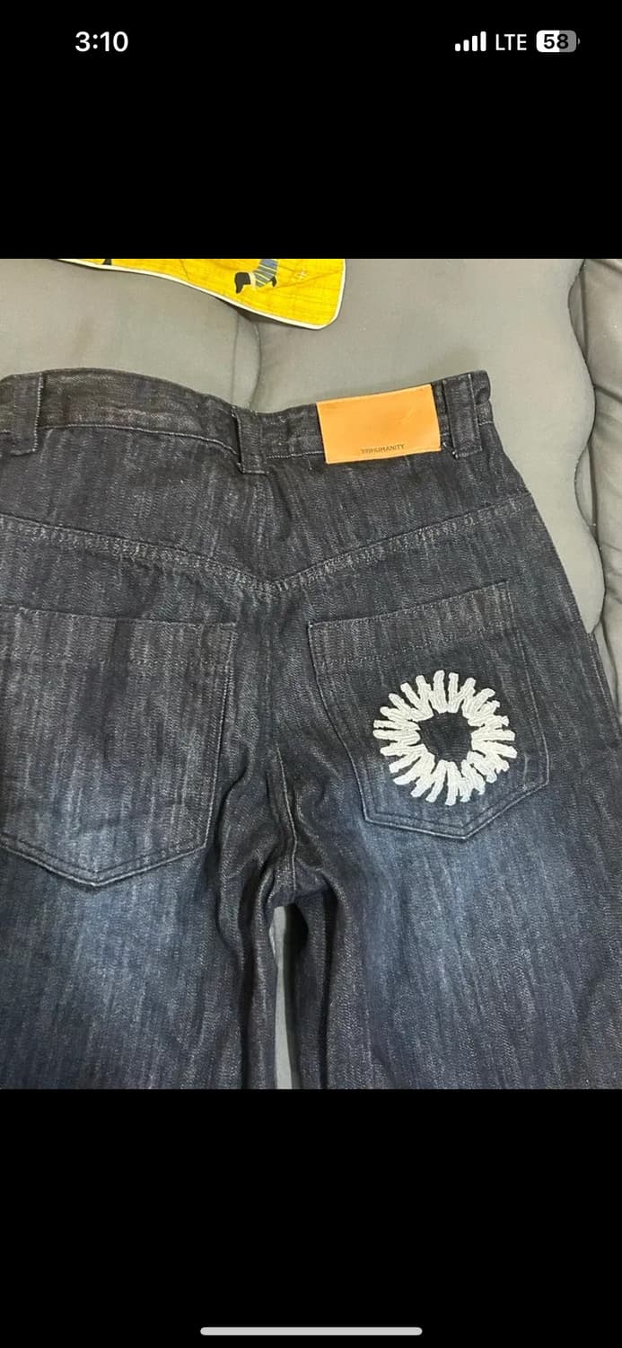 999휴머니티 빅 포켓 배기 진 (인디고) 1사이즈 상품이미지2