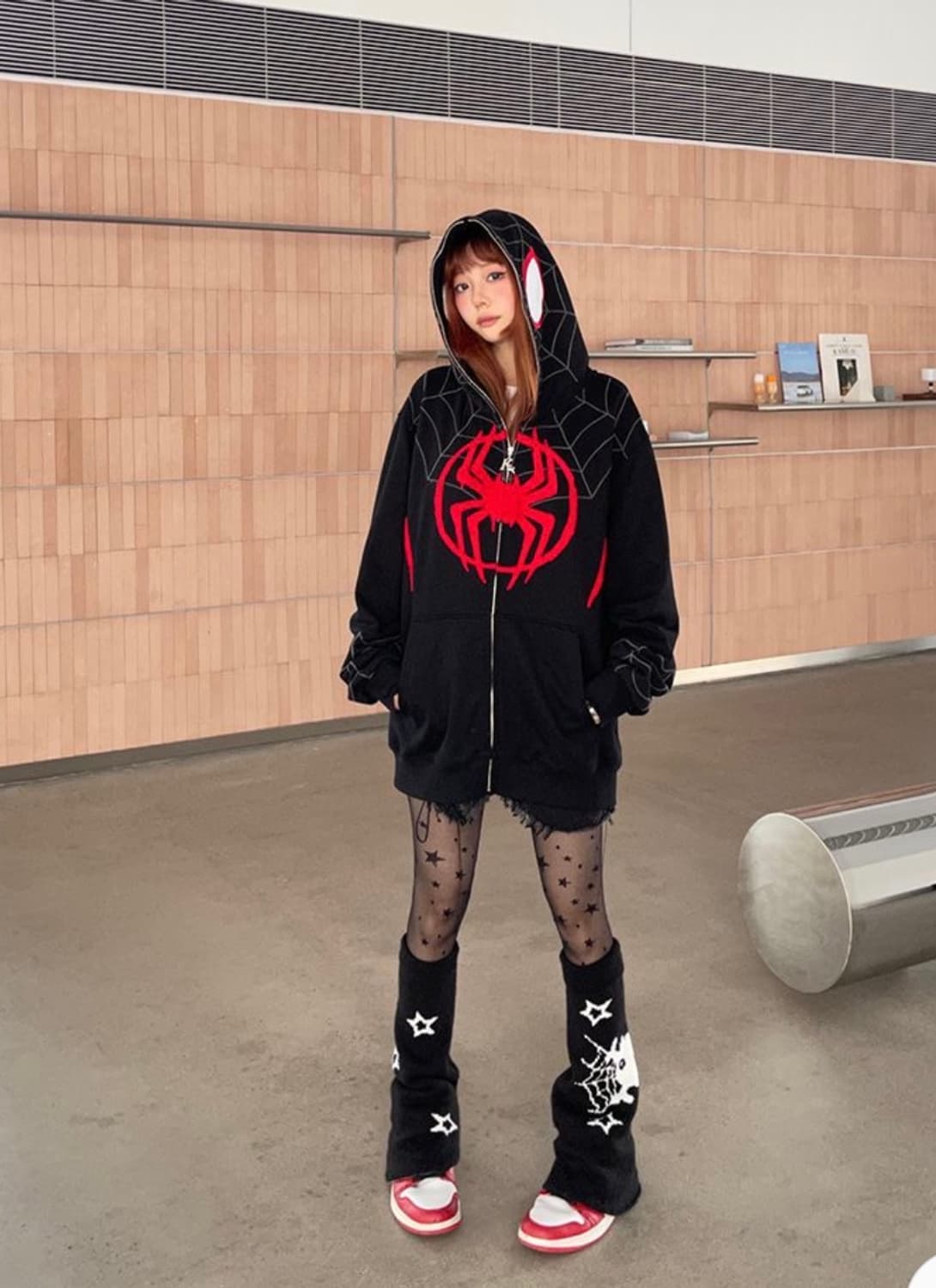 Kakazzy 카카지 스파이더맨 후드집업 오버핏 남녀공용 새 상품 상품이미지4