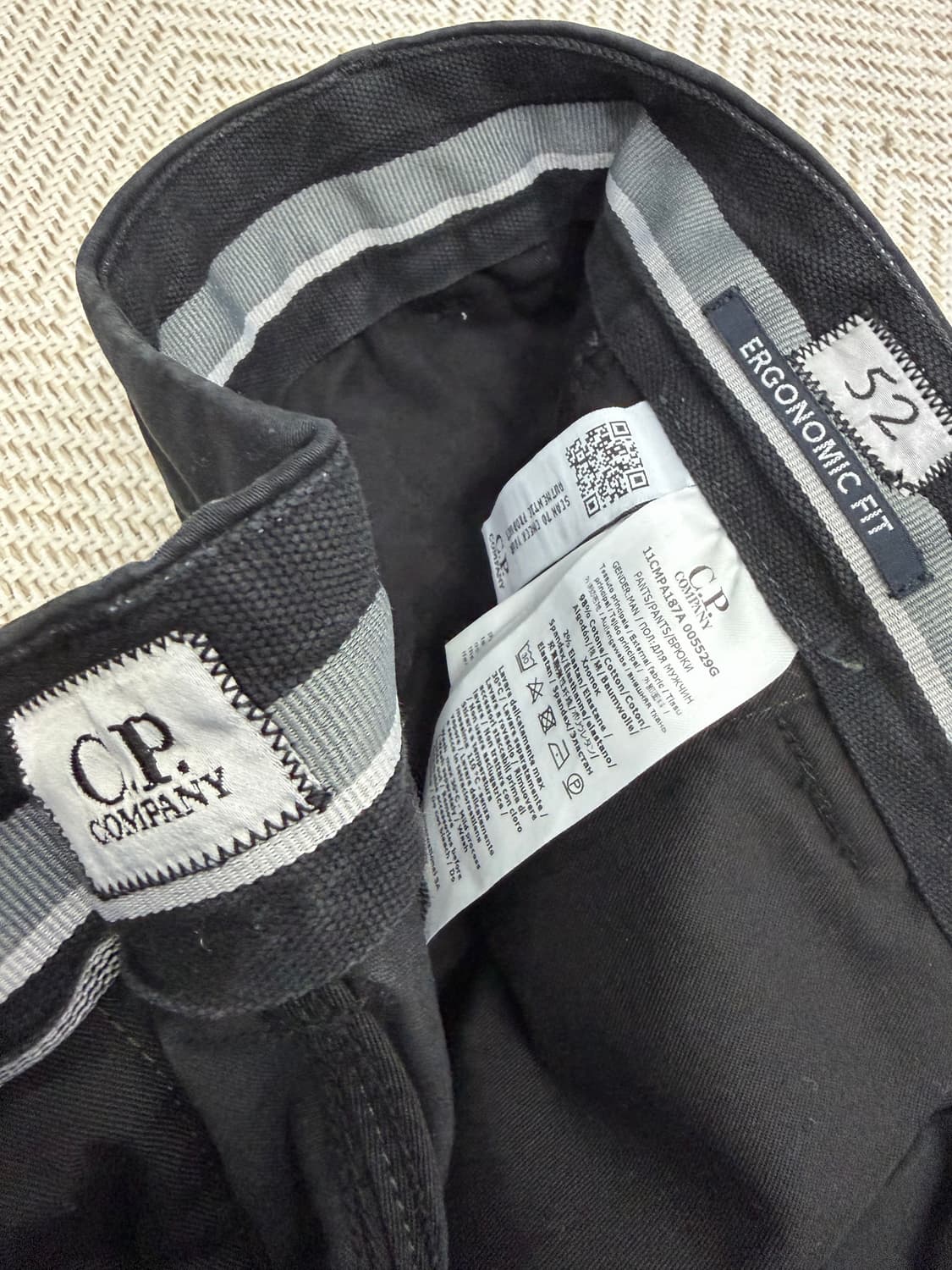 정품) CP컴퍼니 신형 FW 렌즈 블랙 카고 바지 52(38) 상품이미지7