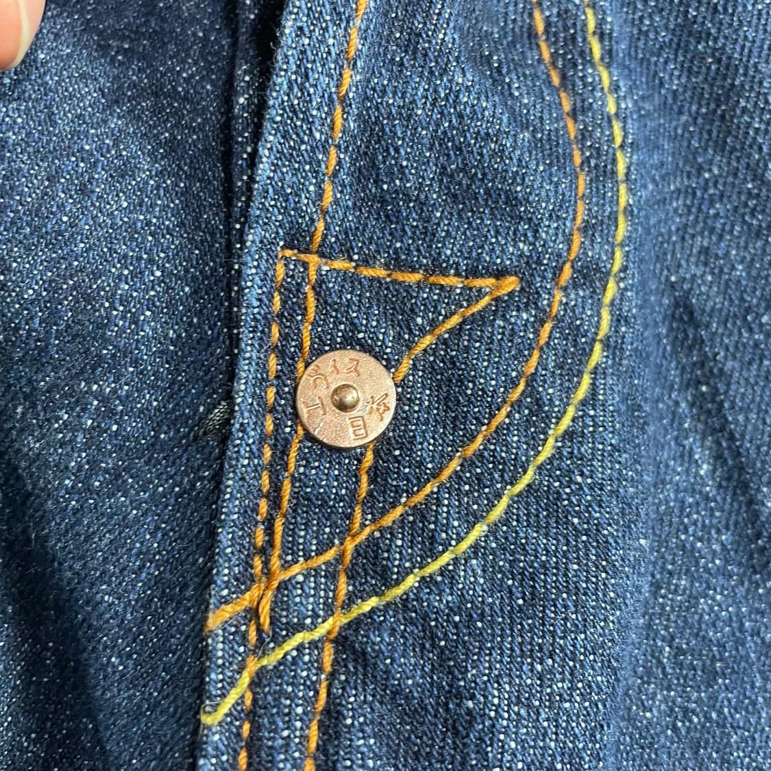 Evisu Japon 가쿠 엠브로이드 데님쇼츠 상품이미지5