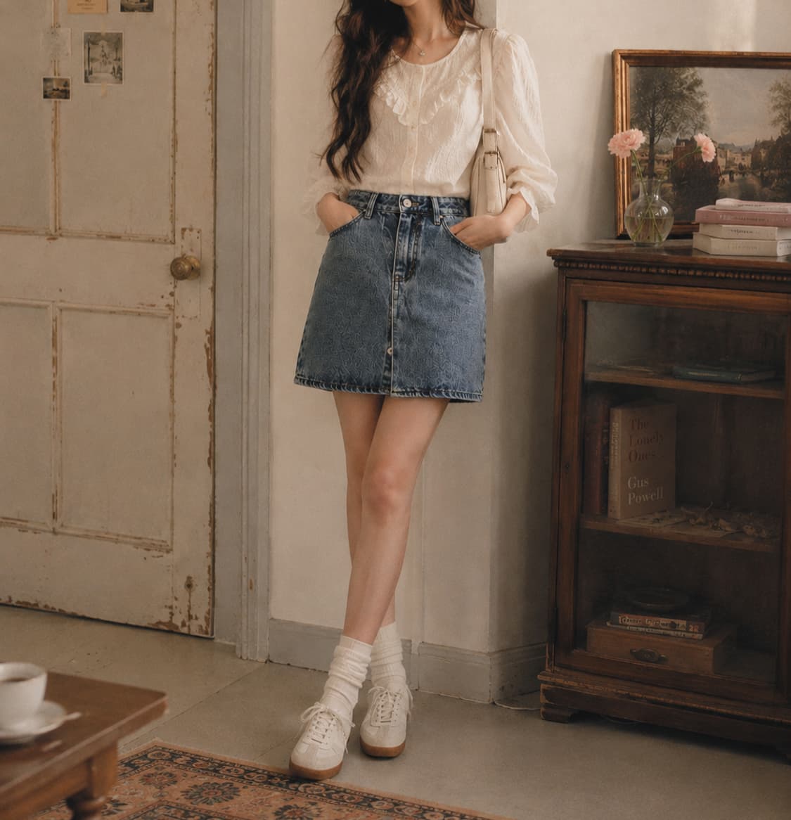 [COS] 코스 데님 랩 미니스커트 상품이미지5
