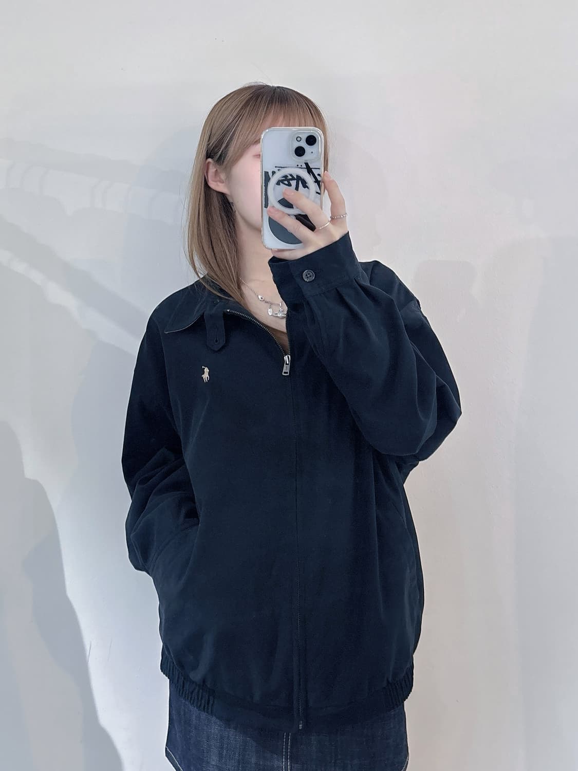 폴로랄프로렌 베이지포니 블랙 스윙톱 자켓 상품이미지1