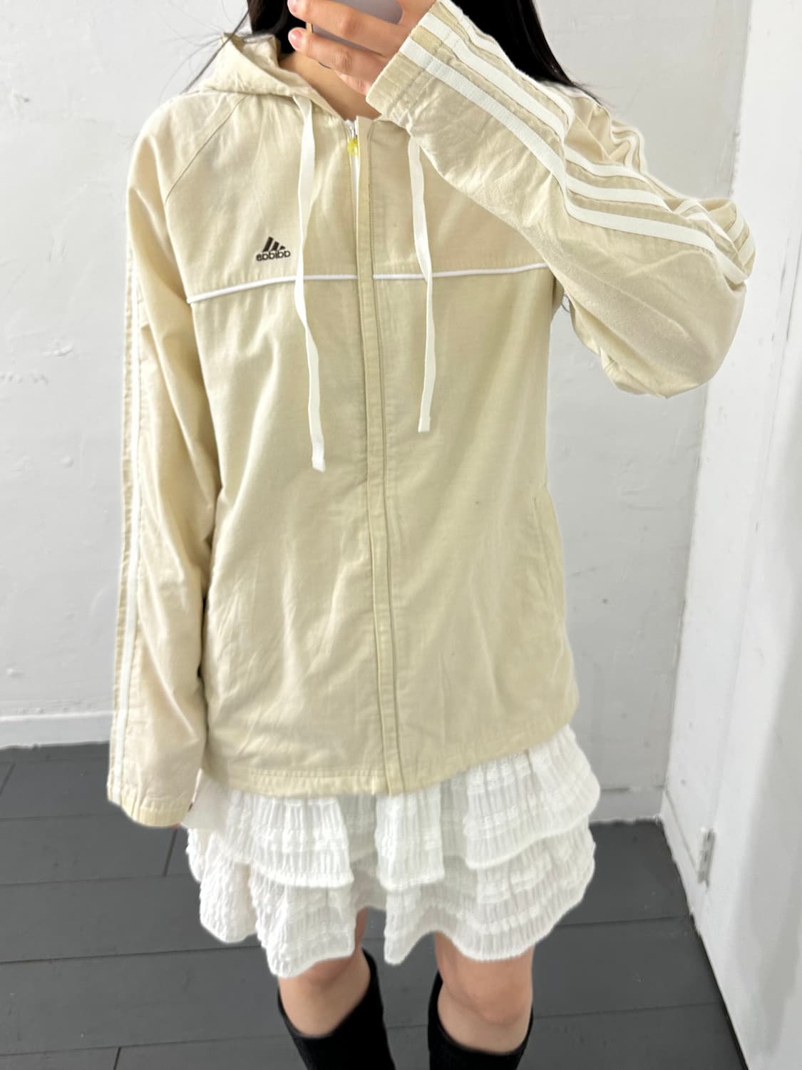 adidas beige hood jacket 상품이미지1