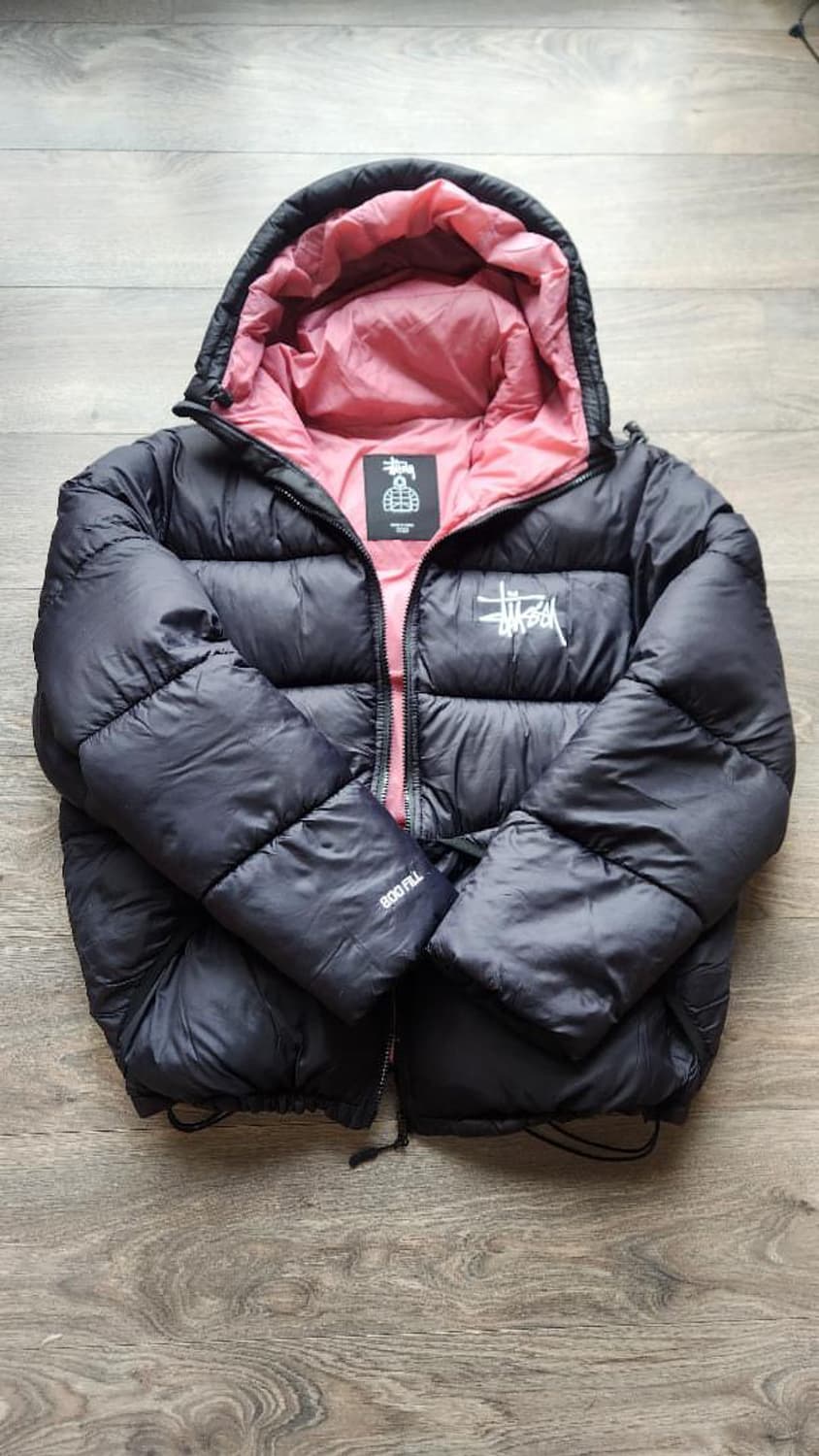 스투시 패딩 ( 마이크로 립스탑 다운 파카 블랙 ) 상품이미지3