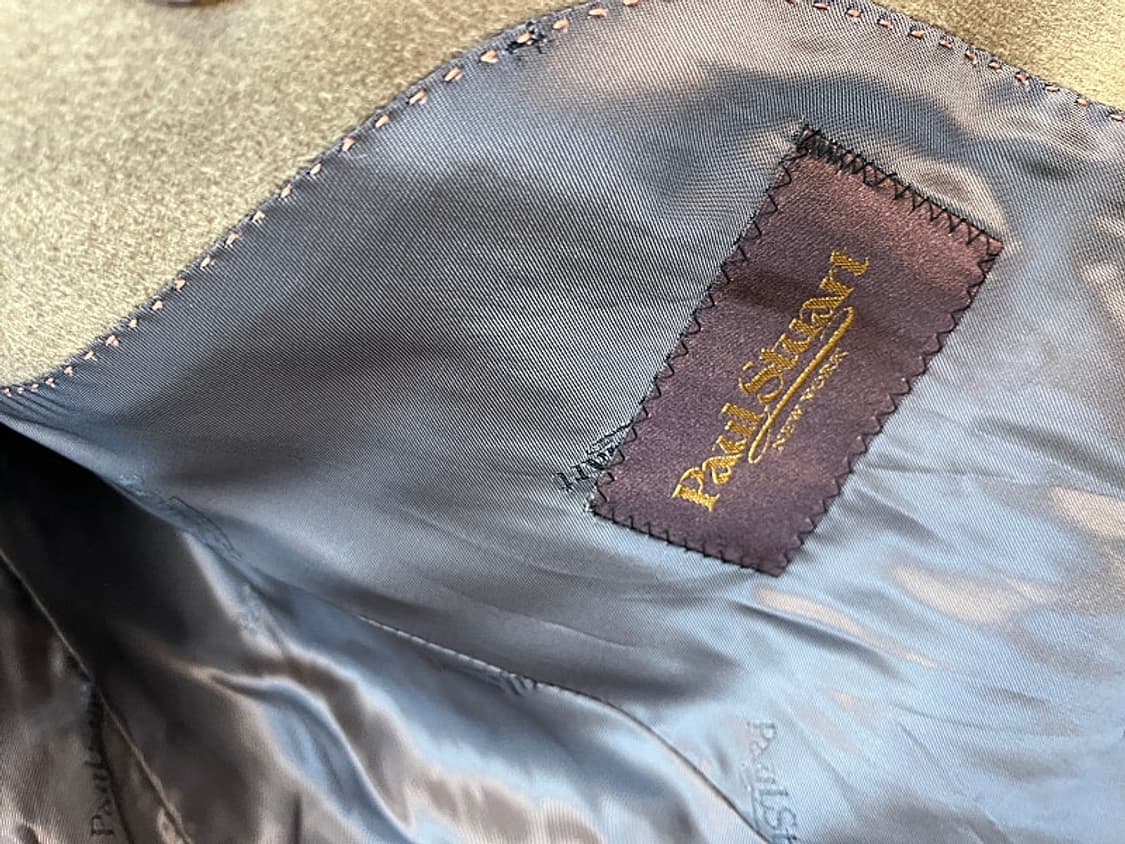 95) 폴스튜어트 카멜 캐시미어100% 코트  상품이미지6