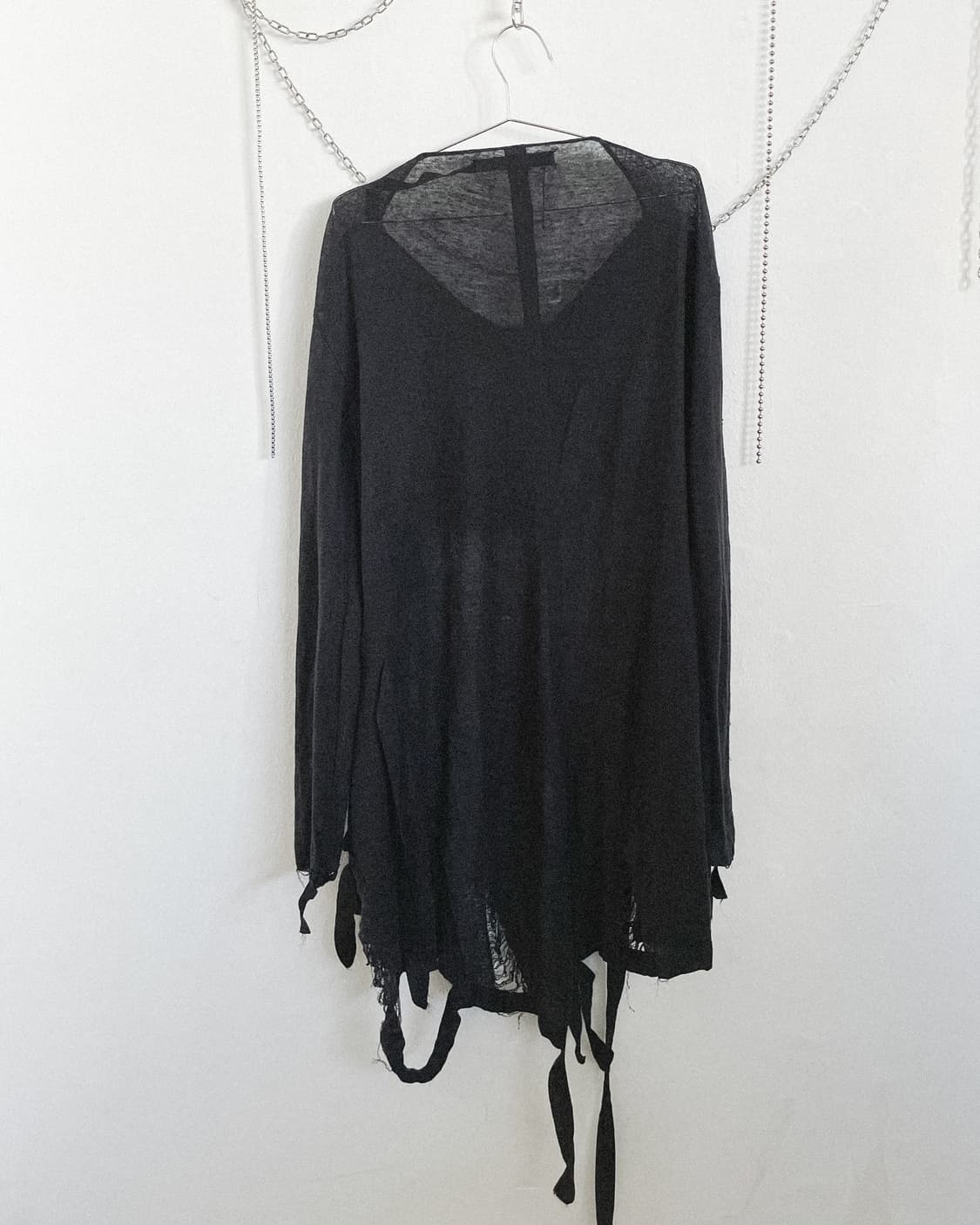 aleksandr manamis 드레이프 디스트로이드 가디건 상품이미지7