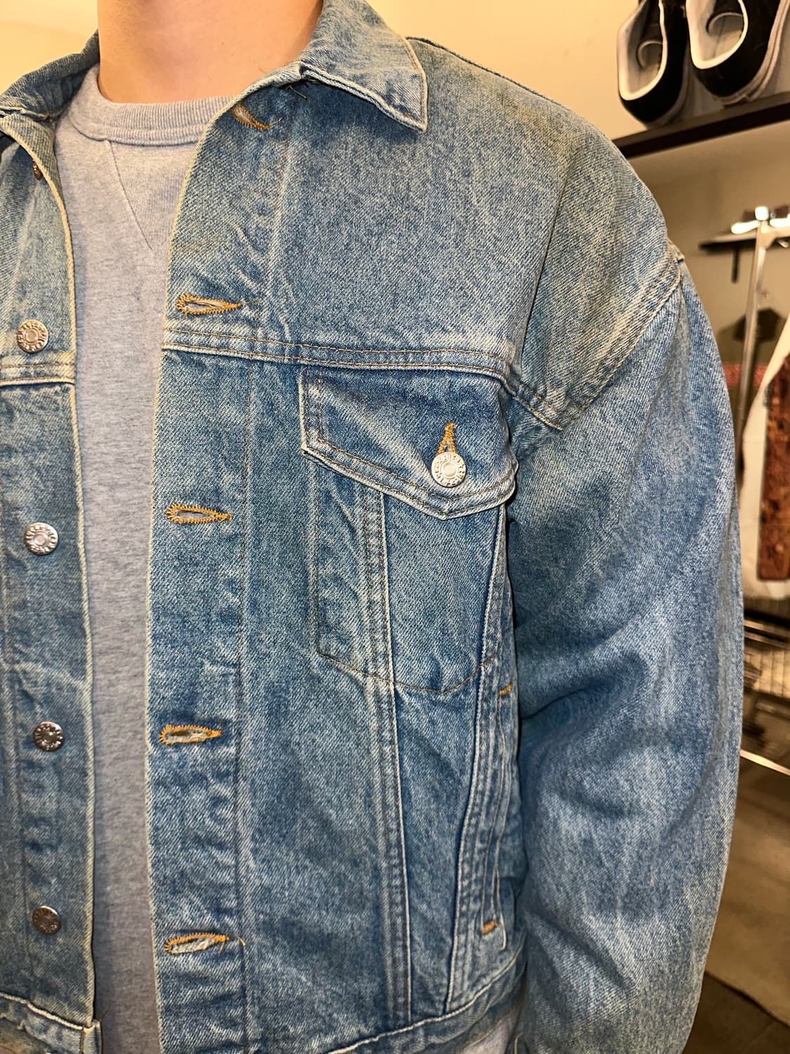90’s Tomatoland 3-type back denim jacket 상품이미지5