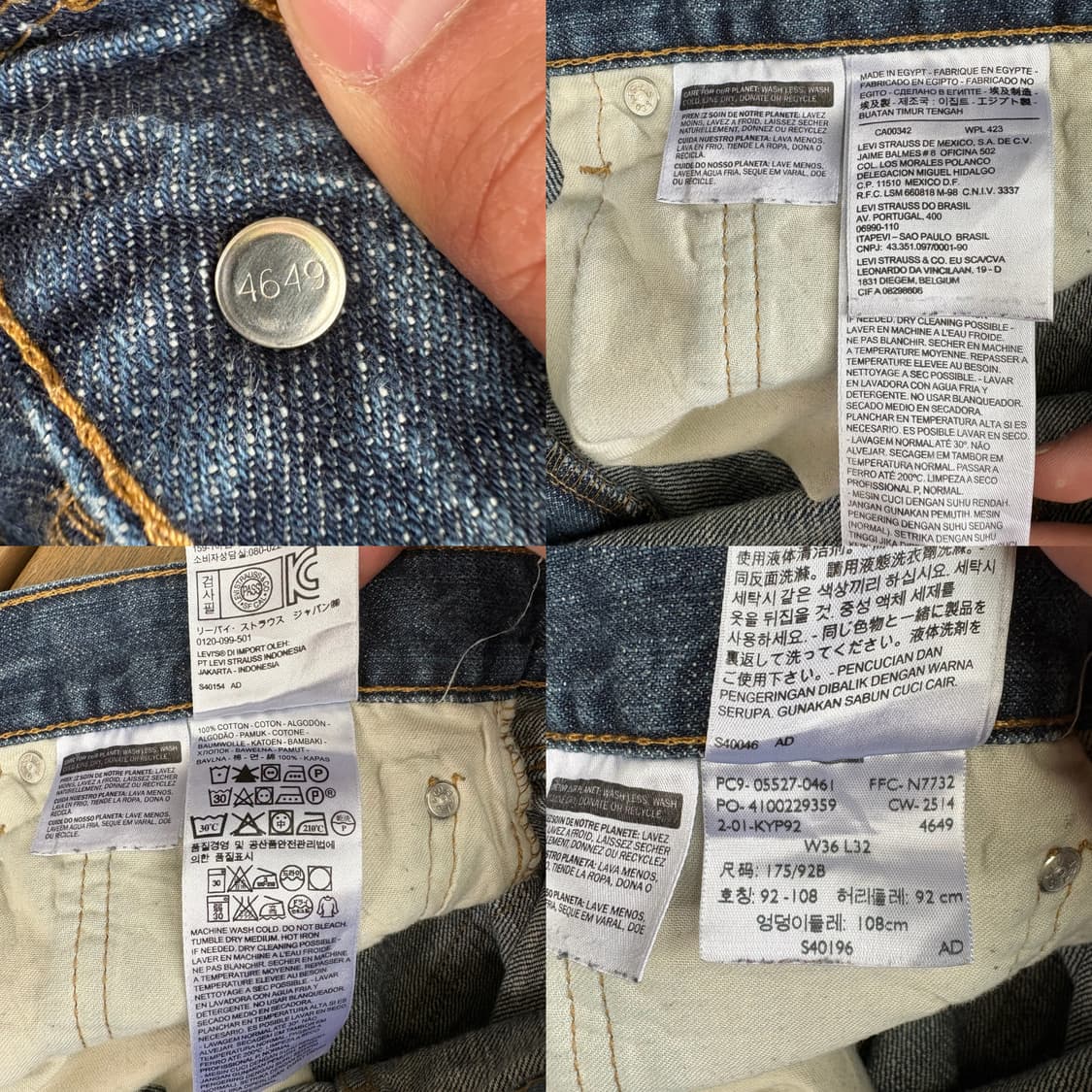 리바이스 Levi’s 527 로우 부츠컷 데님 팬츠 상품이미지9