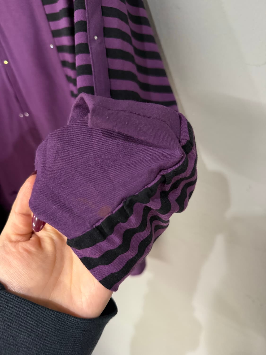 stripe pattern cubic line hood zip-up 상품이미지9