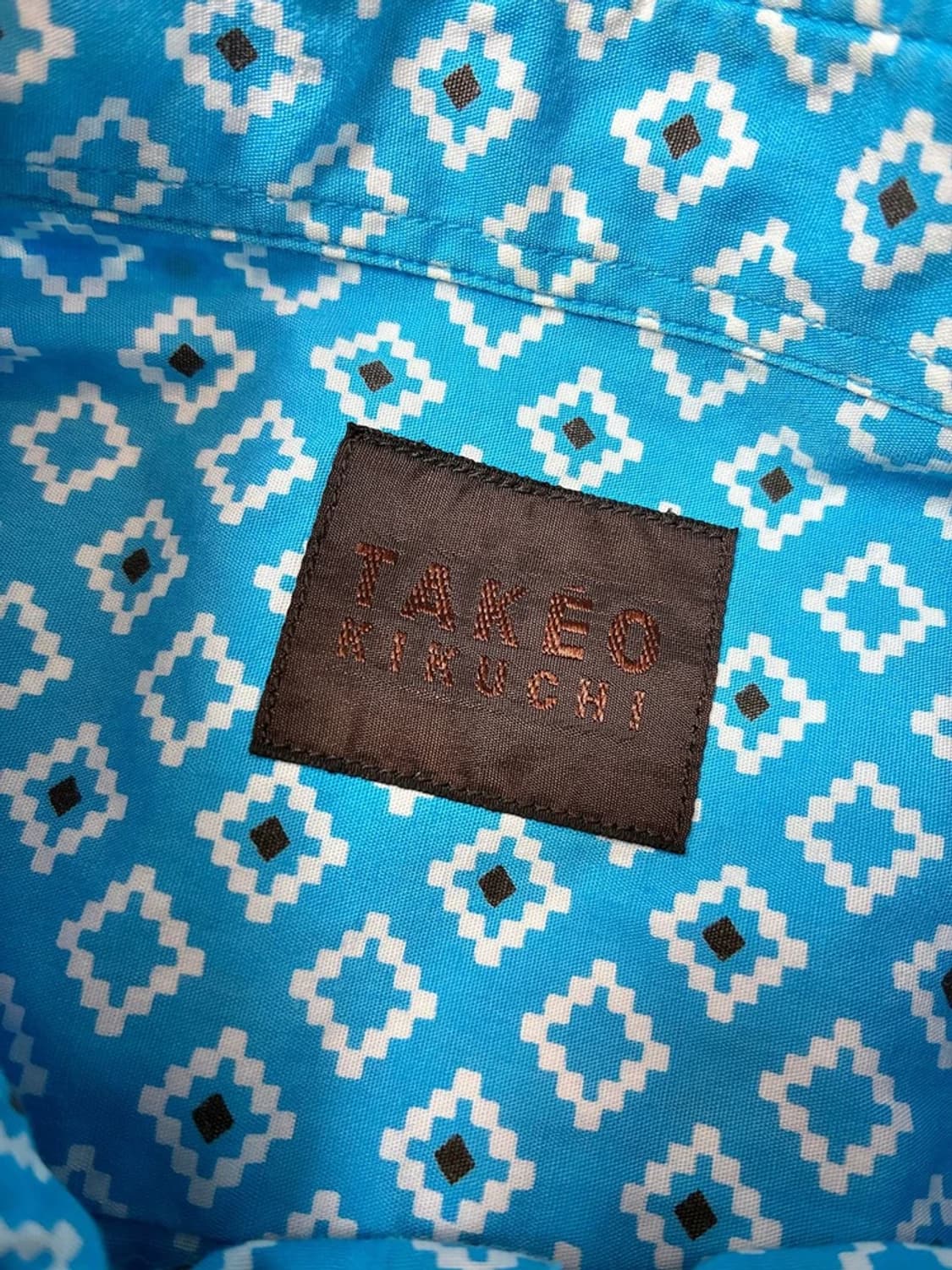 타케오 키쿠치 00's 재팬 에스닉 패턴 반팔 셔츠 PN8859 상품이미지5