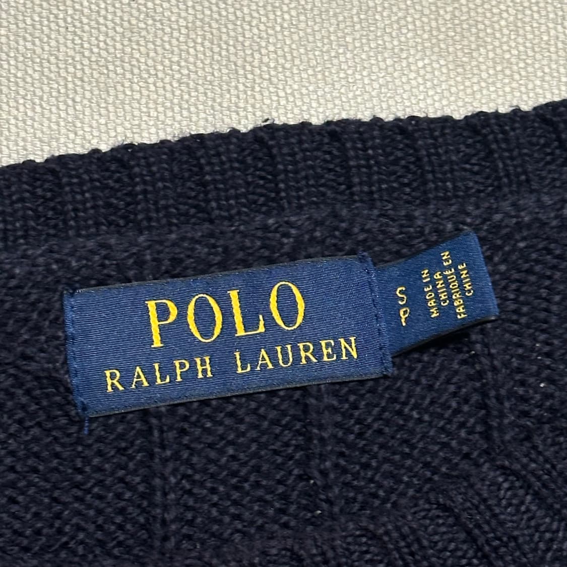 Polo Ralph Lauren 네이비 케이블 코튼 니트 상품이미지3