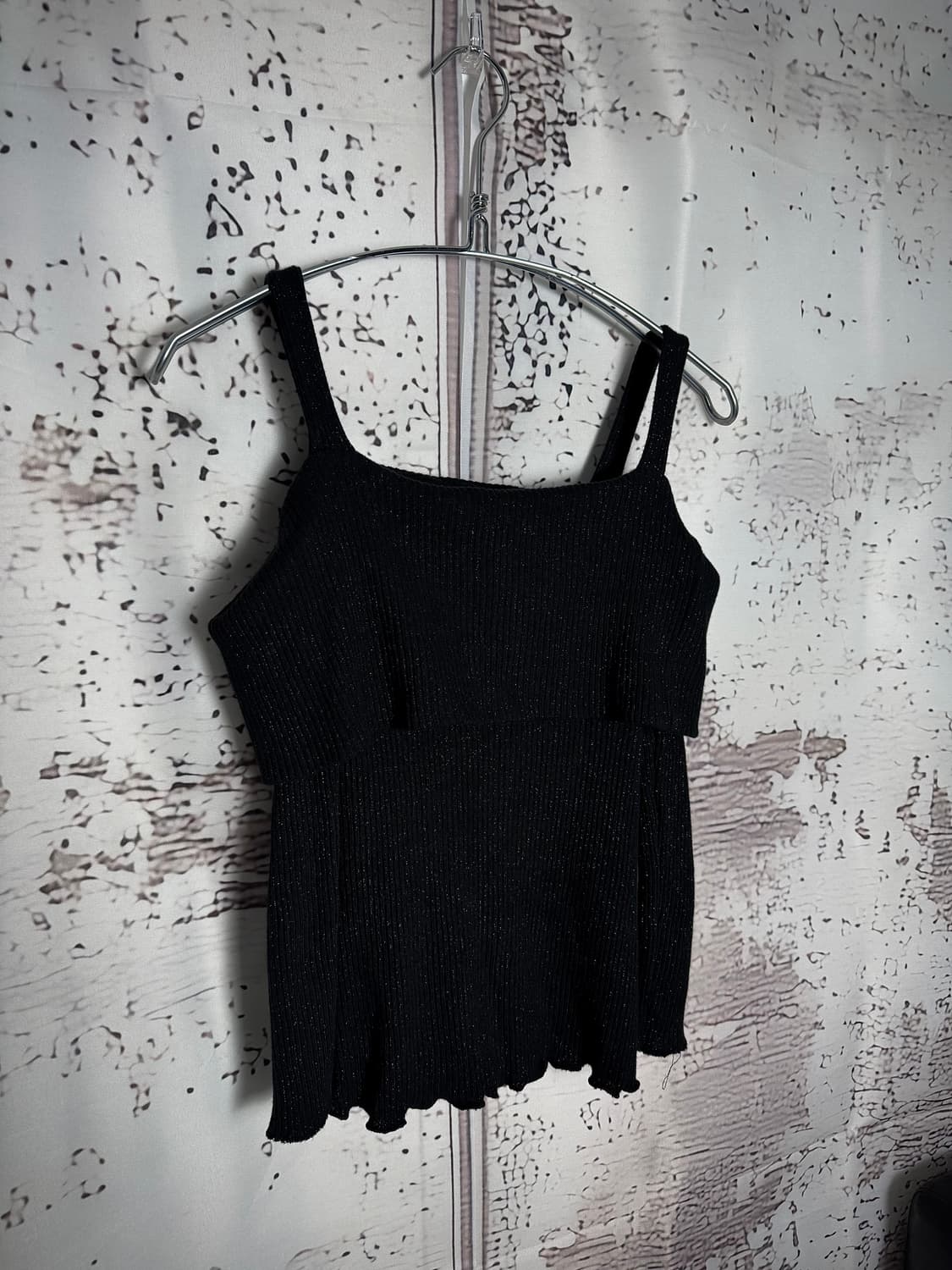 Off-Shoulder Glitter Knit Top 상품이미지2