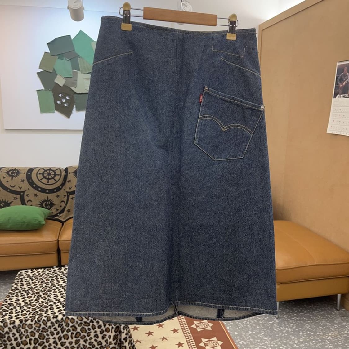 리바이스 엔지니어드 데님 스커트 청치마 M C08956 상품이미지4