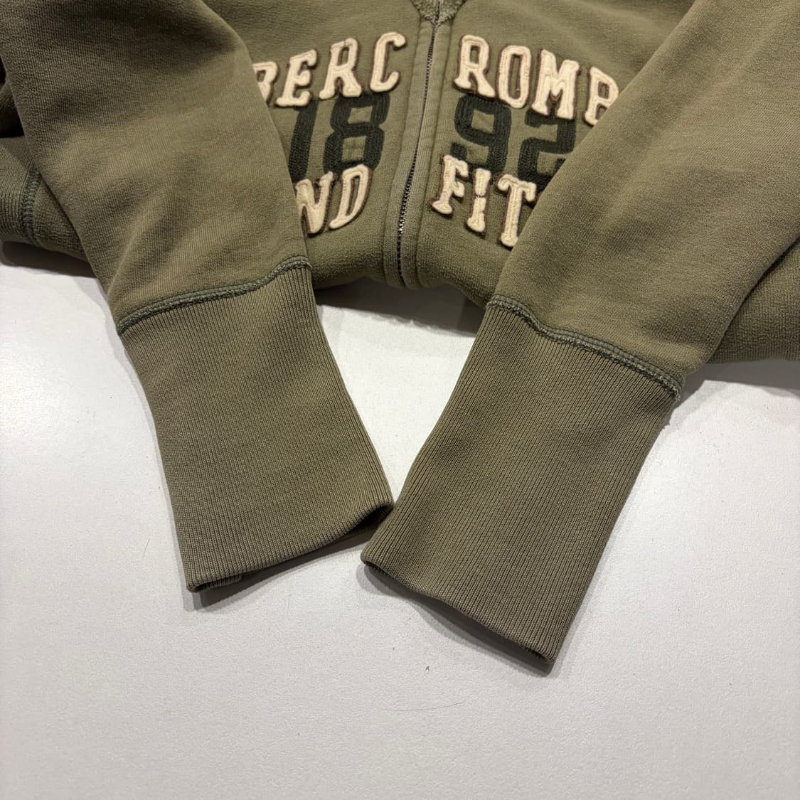 [M] 아베크롬비 빅로고 올리브 후드집업 C785 상품이미지7