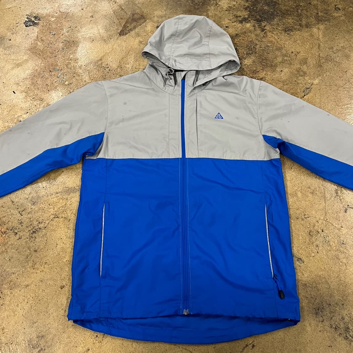 [정품/M] 나이키 ACG 바람막이 블루 회색 후드 자켓 b18 상품이미지3