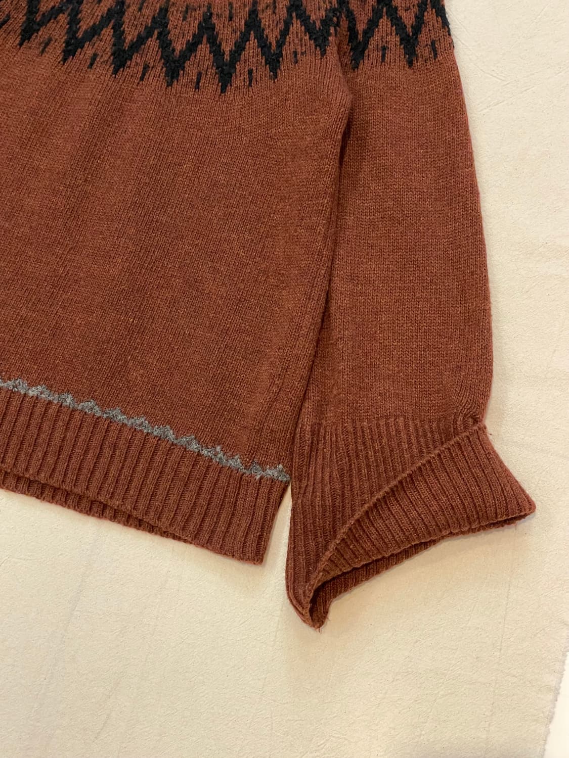 Ray BEAMS 페어아일패턴니트 상품이미지4