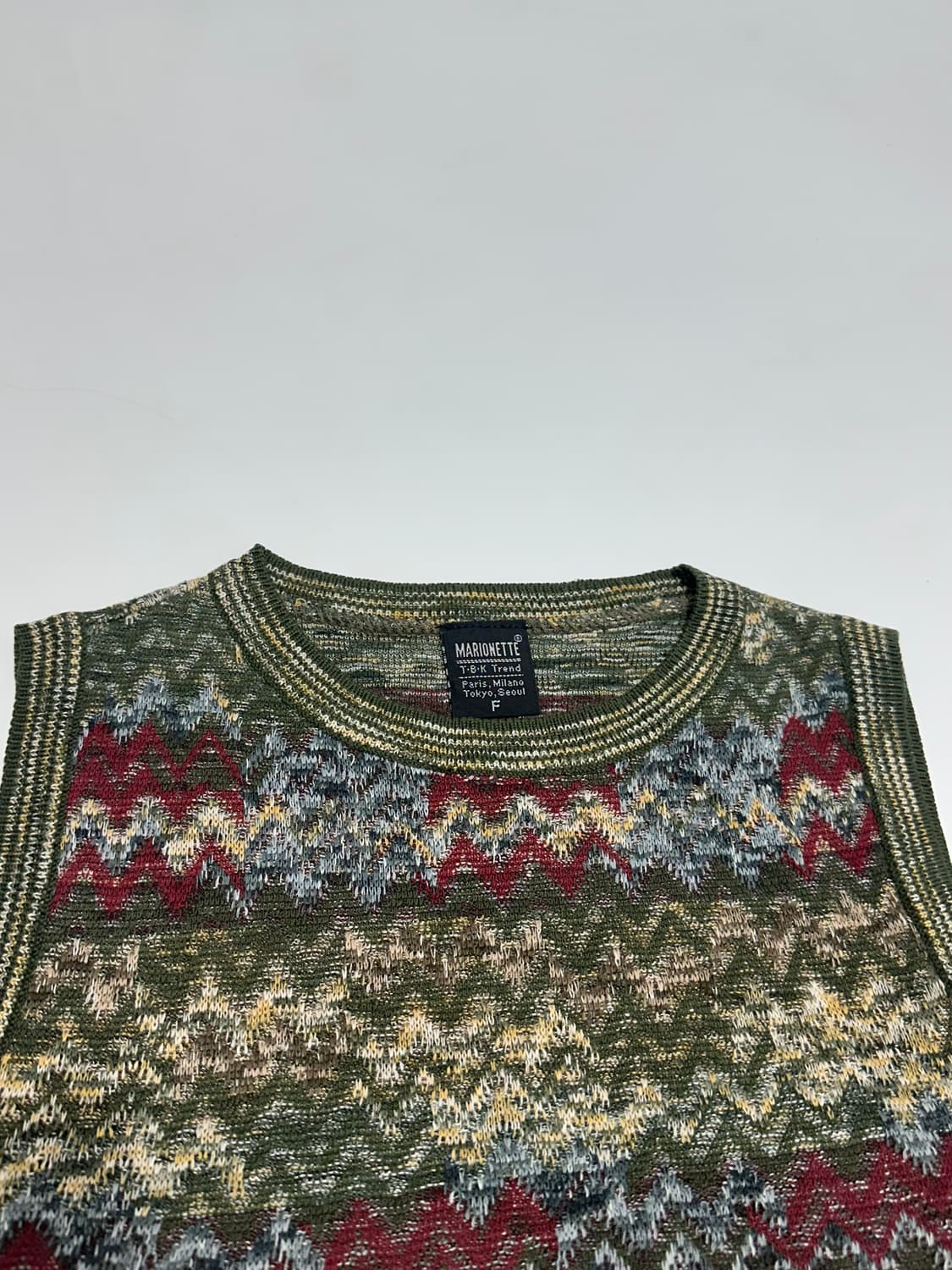 빈티지 미쏘니맛 니트 베스트 상품이미지4