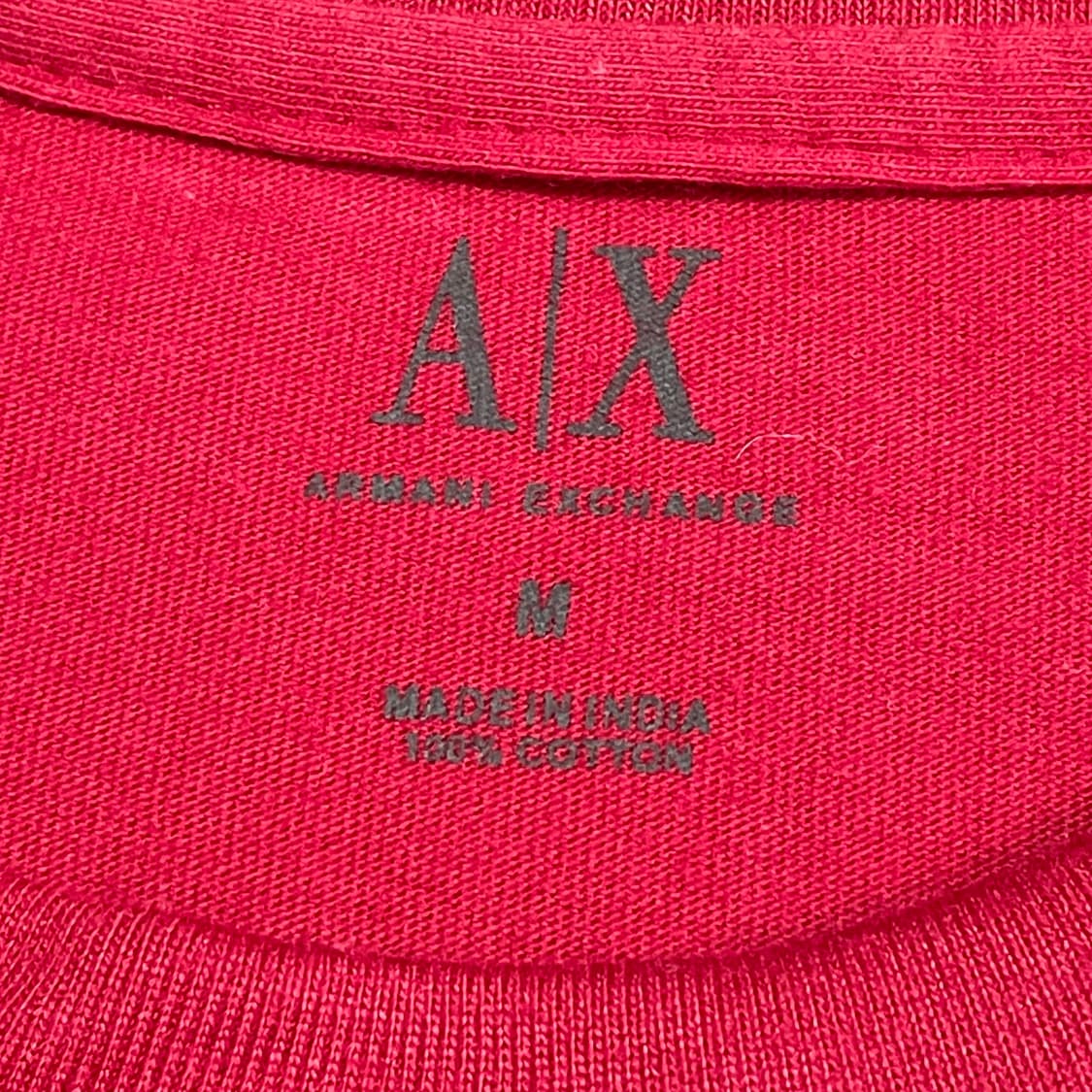 [M] 아르마니 익스체인지 96 레드 빈티지 반팔티 상품이미지2