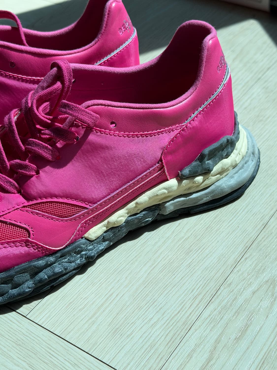 메종 미하라 야스히로 x 베드 J.W. 포드 조지 핑크 스니커즈 상품이미지3