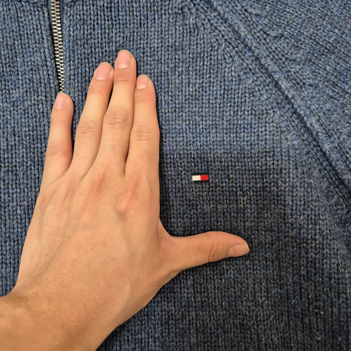 타미힐피거 미니플래그 니트집업  상품이미지4