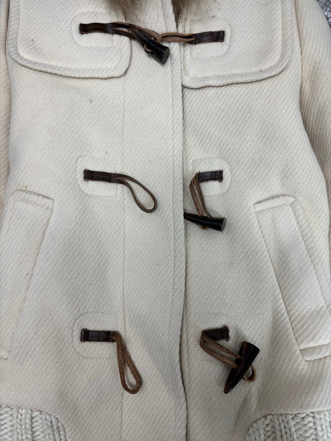 Mori Girl Mood Y2K Fur Hoodie Wool Ivory 상품이미지6