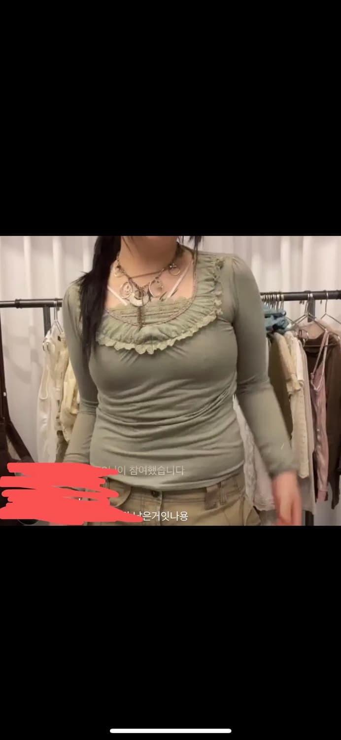큐빈티지 엑시즈팜 민트 페어리 딱붙 상의 상품이미지2
