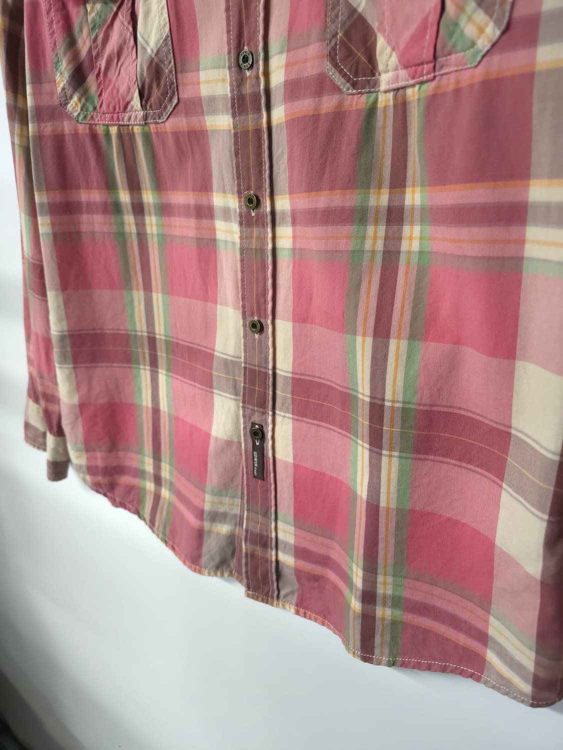 에드윈 남성 핑크체크 셔츠 100 상품이미지4