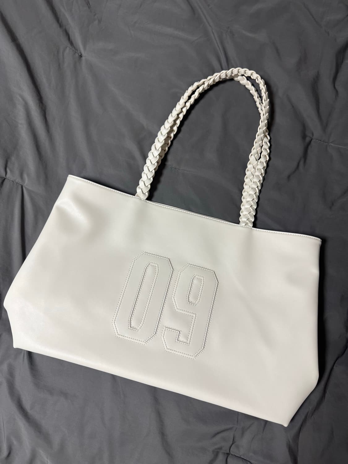 클리시어 09백 Numbering Leather Bag, Cream 크림 상품이미지3