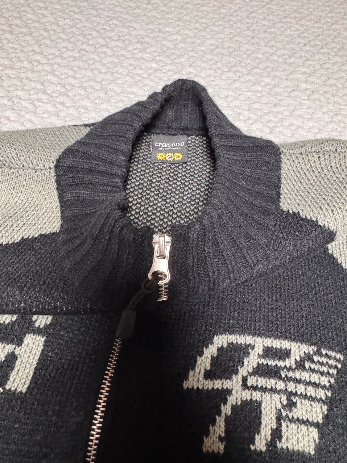 꼼파뇨 니트 집업 M 상품이미지2