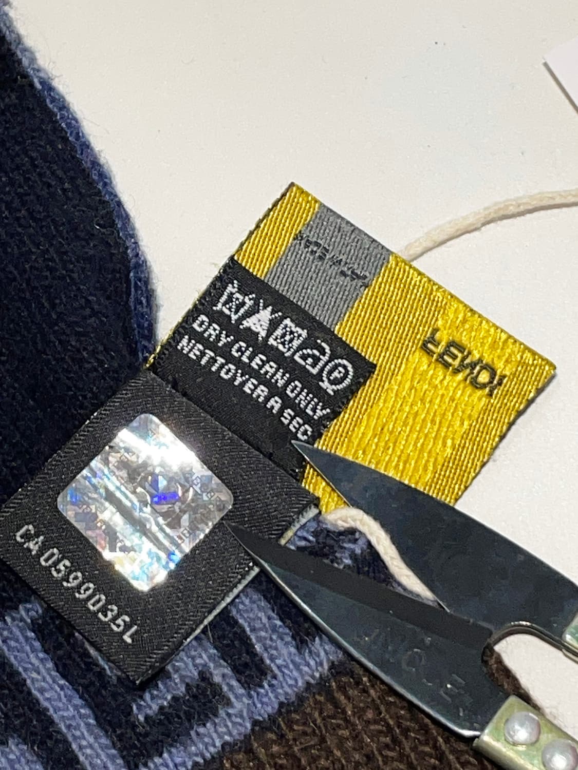 펜디 FENDI Italy 오리지널 울 숄 목도리 A1537 상품이미지8